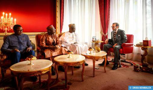 Maroc : Le Roi reçoit les ministres des Affaires étrangères des trois pays de l’Alliance des Etats du Sahel
