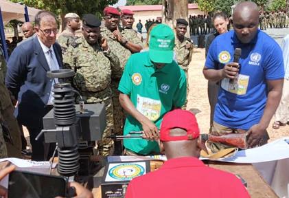 L&rsquo;Ambassade de France appuie la COMNAT-ALPC à lancer l&rsquo;opération de marquage des armes des FACA