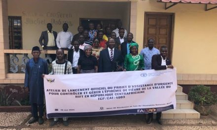 Lancement officiel du projet d&rsquo;Assistance d&rsquo;urgence pour lutter contre la fièvre de la vallée du Rift en République centrafricaine