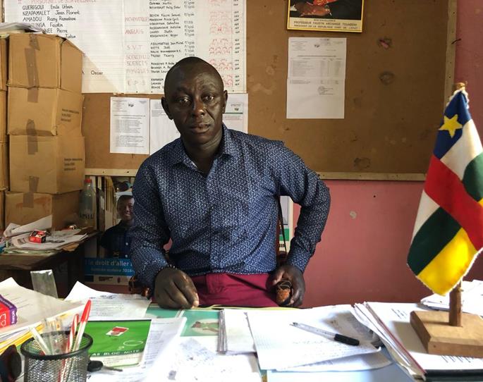 Centrafrique : le proviseur du Lycée Mixte de Bambari se félicite du bon fonctionnement de son établissement