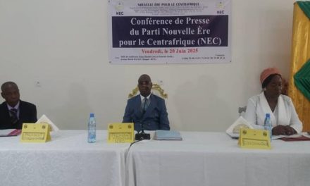 Centrafrique : lancement officiel du parti Nouvelle Ère pour le Centrafrique (NEC)
