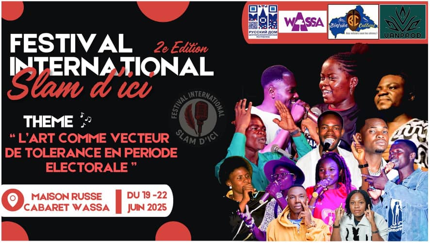 Centrafrique : La Maison russe accueille la célébration de la 2ème édition du Festival International de Slam