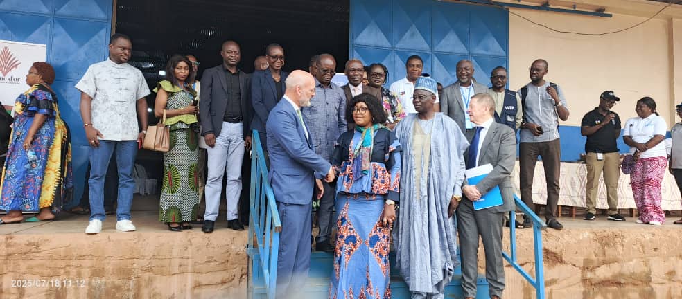 Centrafrique : Palm d’Or livre 100 tonnes de farine fortifiée au PAM pour soutenir les populations vulnérables