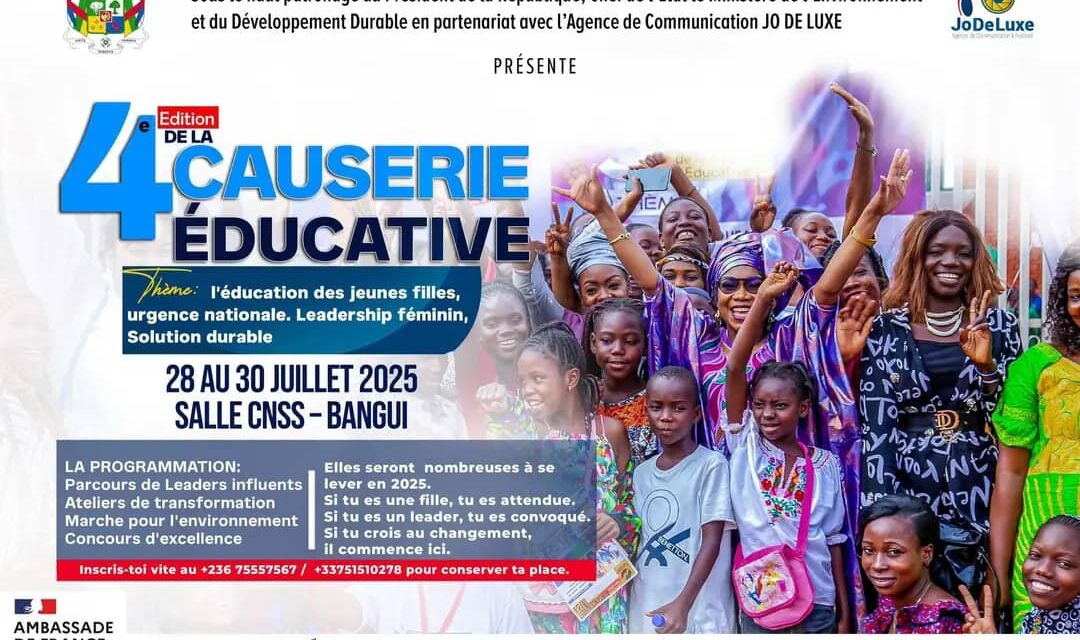 Centrafrique : des jeunes filles participent à un concours d’excellence avant la Causerie éducative