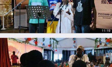 Célébration à la maison russe de Bangui de la journée du folklore avec les jeunes auditeurs autour d’un conte russe « Le Loup et les Sept Chevreaux »