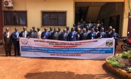 Centrafrique : relance du Conseil d’Administration de l’Université de Bangui, un pas décisif vers l’excellence académique