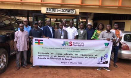 Centrafrique : l’ONG WCS remet officiellement des équipements scientifiques à l’Université de Bangui