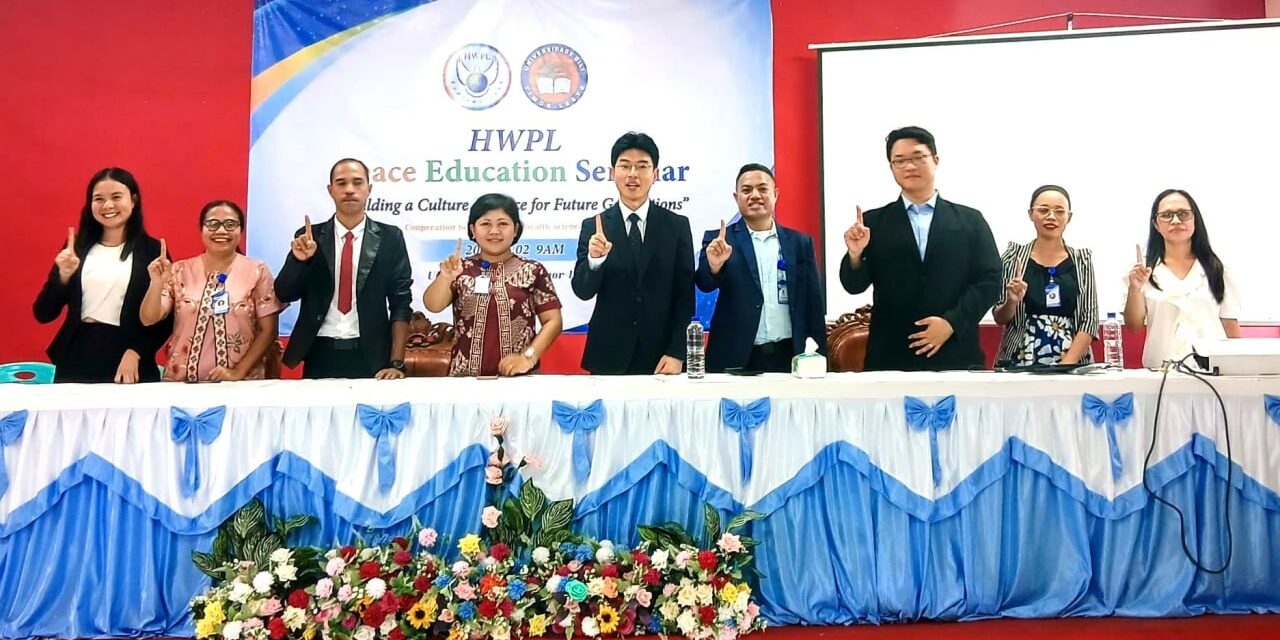 La jeunesse du Timor-Leste poursuit l’héritage de la promotion de l’éducation à la paix avec HWPL