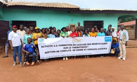 Centrafrique : M3D forme les jeunes des 1er et 2e arrondissement sur la gestion des conflits liés au genre et à l’espace civique