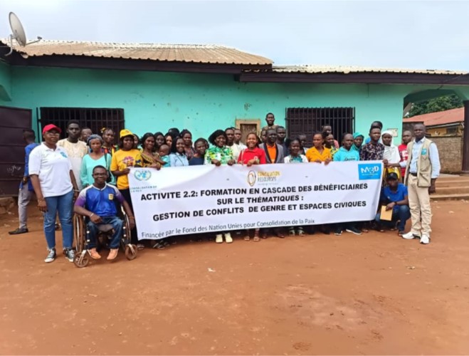 Centrafrique : M3D forme les jeunes des 1er et 2e arrondissement sur la gestion des conflits liés au genre et à l’espace civique