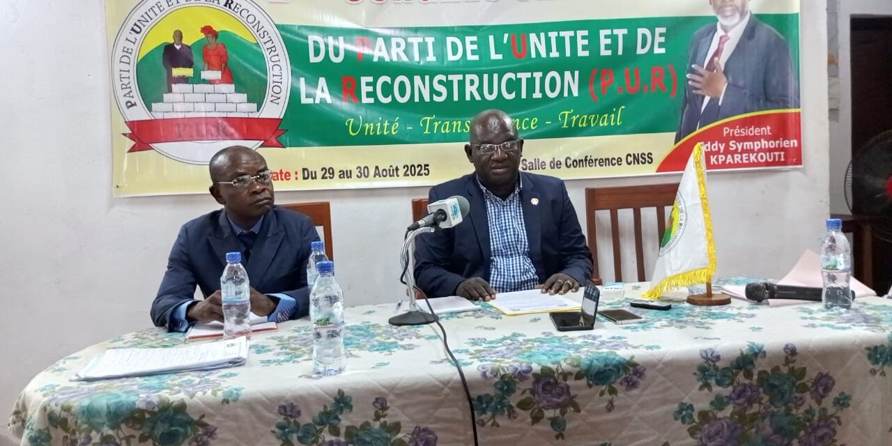 Centrafrique : le parti PUR annonce son 2ᵉCongrès Ordinaire sous le signe de la reconstruction nationale