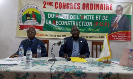 Centrafrique : ouverture ce 29 août du 2ᵉCongrès ordinaire du parti PUR