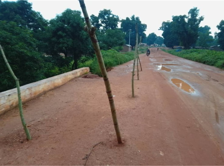 Centrafrique : inquiétude à Bocaranga face à la dégradation alarmante d’un pont réhabilité en 2021