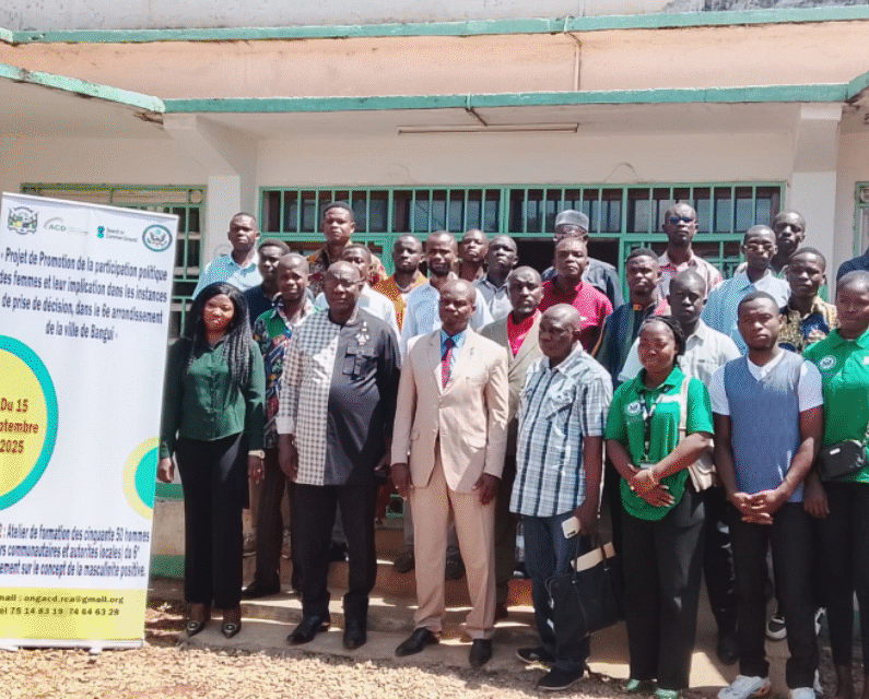 Centrafrique : atelier de formation sur la masculinité positive