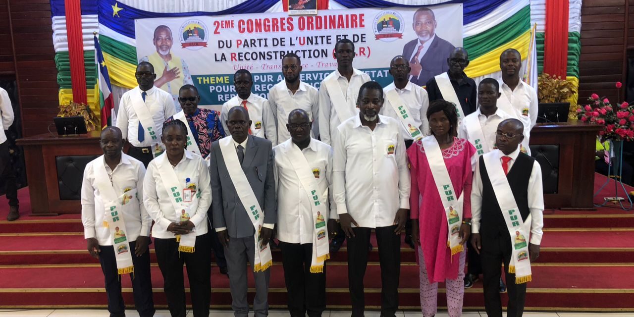 Centrafrique : clôture du 2e congrès ordinaire du parti de l’Unité et de la Reconstruction (P.U.R)
