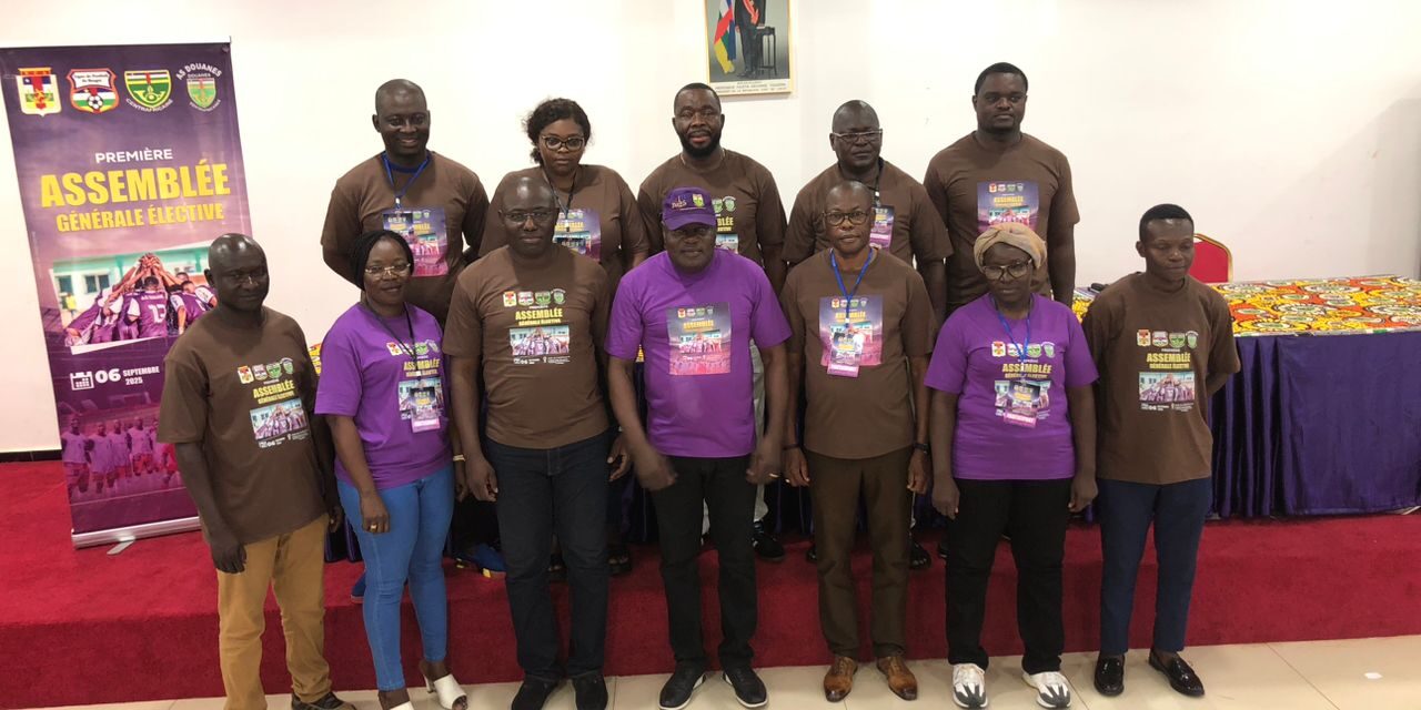 Centrafrique : l’AS Douane tient sa première assemblée générale élective, le président réélu pour un nouveau mandat