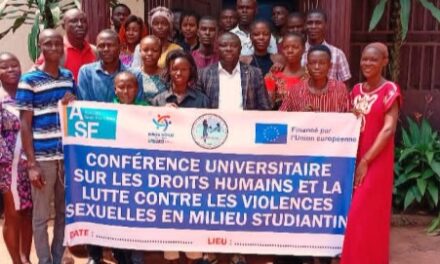 Centrafrique : sensibilisation sur les violences basées sur le genre en milieu universitaire : témoignages et perspectives