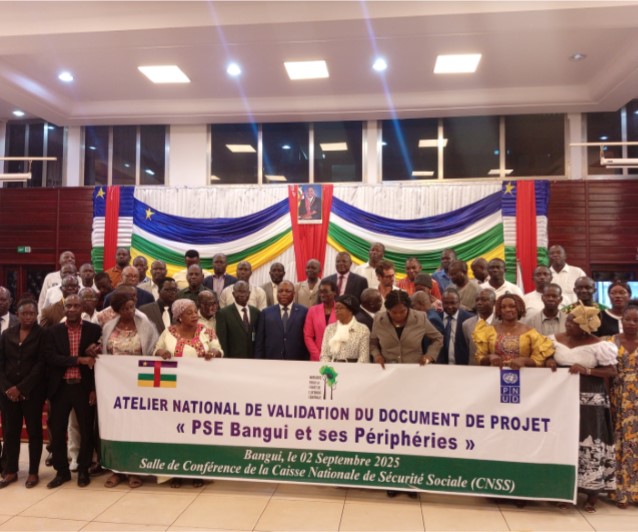 Centrafrique : validation du document du projet « PSE Bangui et ses périphéries »