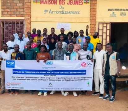 Lutte contre la désinformation : M3D forme les jeunes de Bangui dans le cadre du projet UNPBF