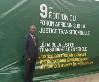 Justice transitionnelle : Dr Arnaud Yaliki représente la RCA au Forum africain de Kinshasa