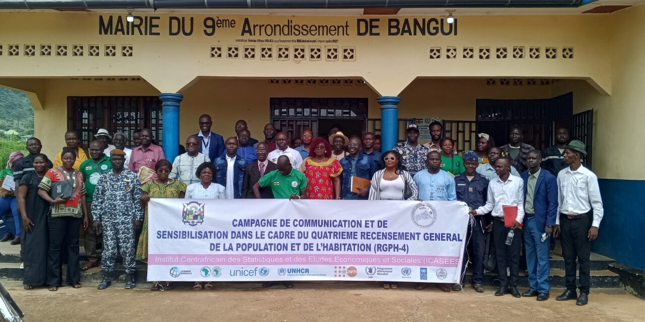 Centrafrique : ICASEES poursuit la sensibilisation sur le RGPH-4 à Landja-Mboko