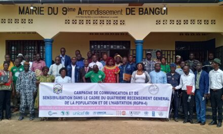 Centrafrique : ICASEES poursuit la sensibilisation sur le RGPH-4 à Landja-Mboko