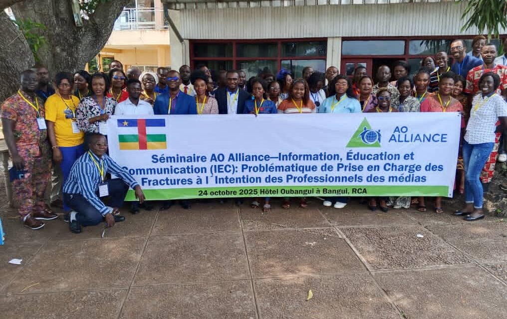 Centrafrique : AO Alliance Foundation sensibilise les professionnels des médias sur la prise en charge des fractures des os