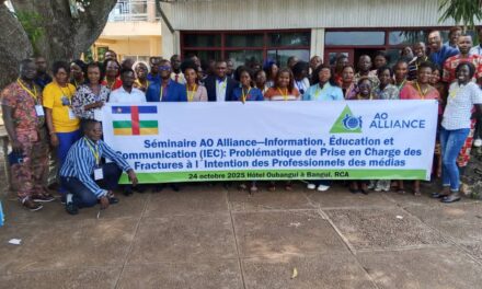 Centrafrique : AO Alliance Foundation sensibilise les professionnels des médias sur la prise en charge des fractures des os