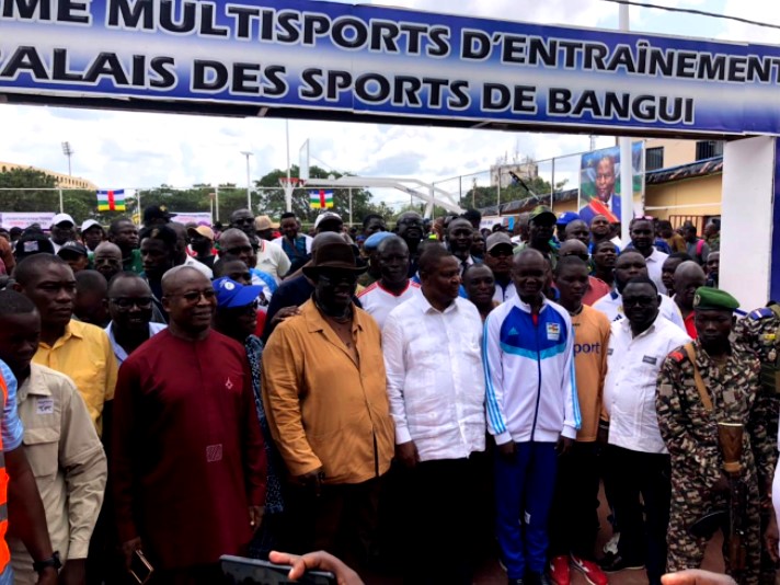 Centrafrique : inauguration de la plateforme multisports au Palais des Sports de Bangui