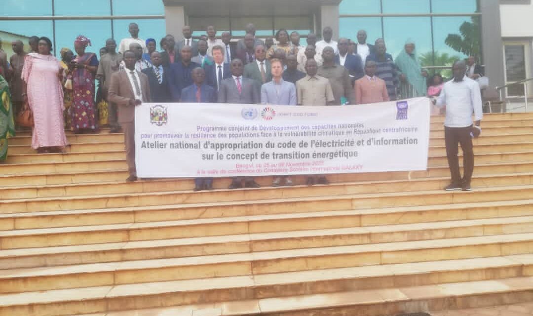 Transition énergétique en RCA : les acteurs s’approprient le Code de l’électricité lors d’un atelier national à Bangui