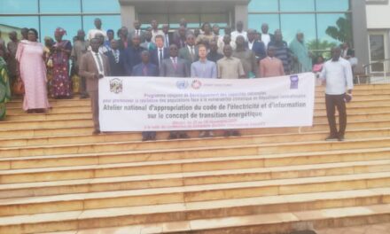 Transition énergétique en RCA : les acteurs s’approprient le Code de l’électricité lors d’un atelier national à Bangui