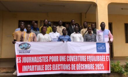 Centrafrique : le RJSCPH renforce les capacités des directeurs des médias sur la couverture impartiale et équilibrée en période électorale
