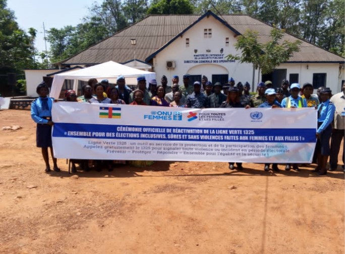 Centrafrique : la MINUSCA à travers l’ONU femme, réactive la ligne verte 1325 après un temps de rupture