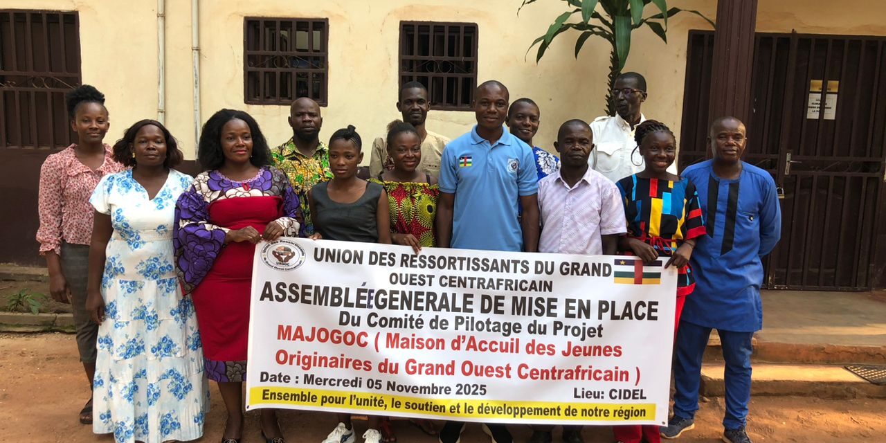 Centrafrique : URGOC lance un projet d’unité et d’avenir pour la jeunesse du Grand ouest centrafricain