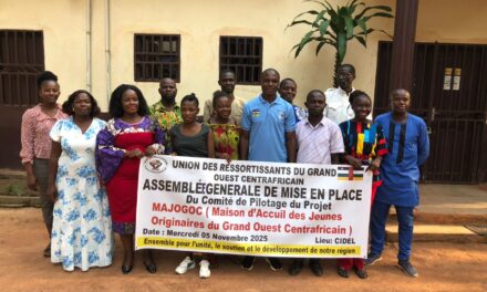 Centrafrique : URGOC lance un projet d’unité et d’avenir pour la jeunesse du Grand ouest centrafricain