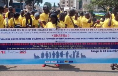 Centrafrique : célébration de la Journée mondiale des personnes handicapées à Bangui