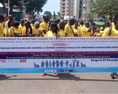 Centrafrique : célébration de la Journée mondiale des personnes handicapées à Bangui