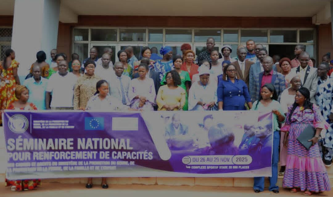 Séminaire de renforcement des capacités des cadres et agents du ministère du Genre à Bangui