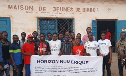 Centrafrique : l’Académie centrafricaine de cyber sécurité sensibilise les jeunes à la sécurisation des données