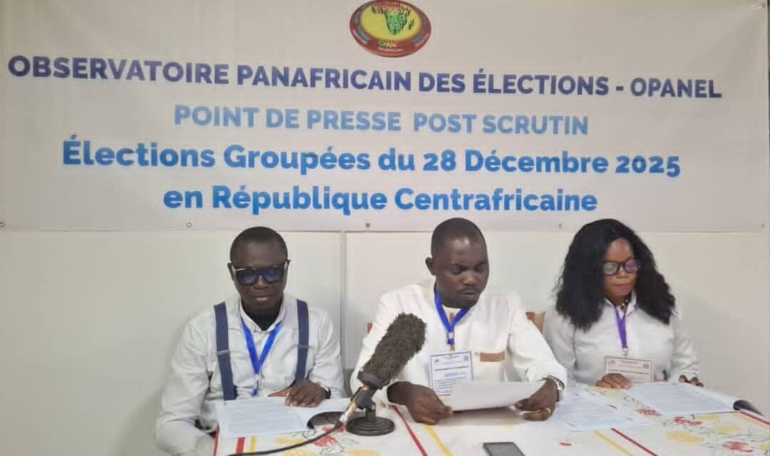 Centrafrique : l’Observatoire panafricain des élections félicite la bonne tenue du quadruple scrutin du 28 décembre 2025