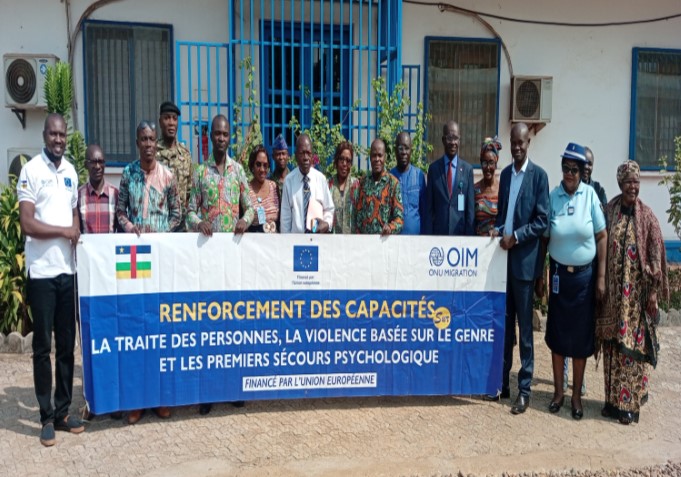 Centrafrique : l’OIM renforce les capacités des points focaux sur la traite des personnes