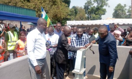 Centrafrique : les quartiers Sapéké I et III dotés de forages pour améliorer l’accès à l’eau potable