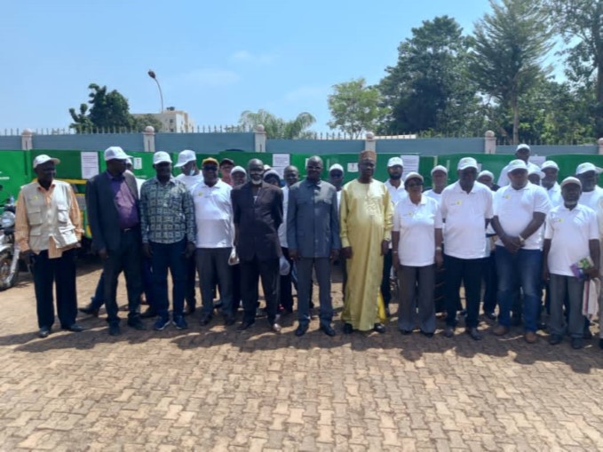 Bangui : visite officielle des chantiers de drainage et remise d’équipements aux municipalités