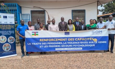 Centrafrique : l’OIM forme des magistrats, juges et greffiers sur la lutte contre la traite des personnes
