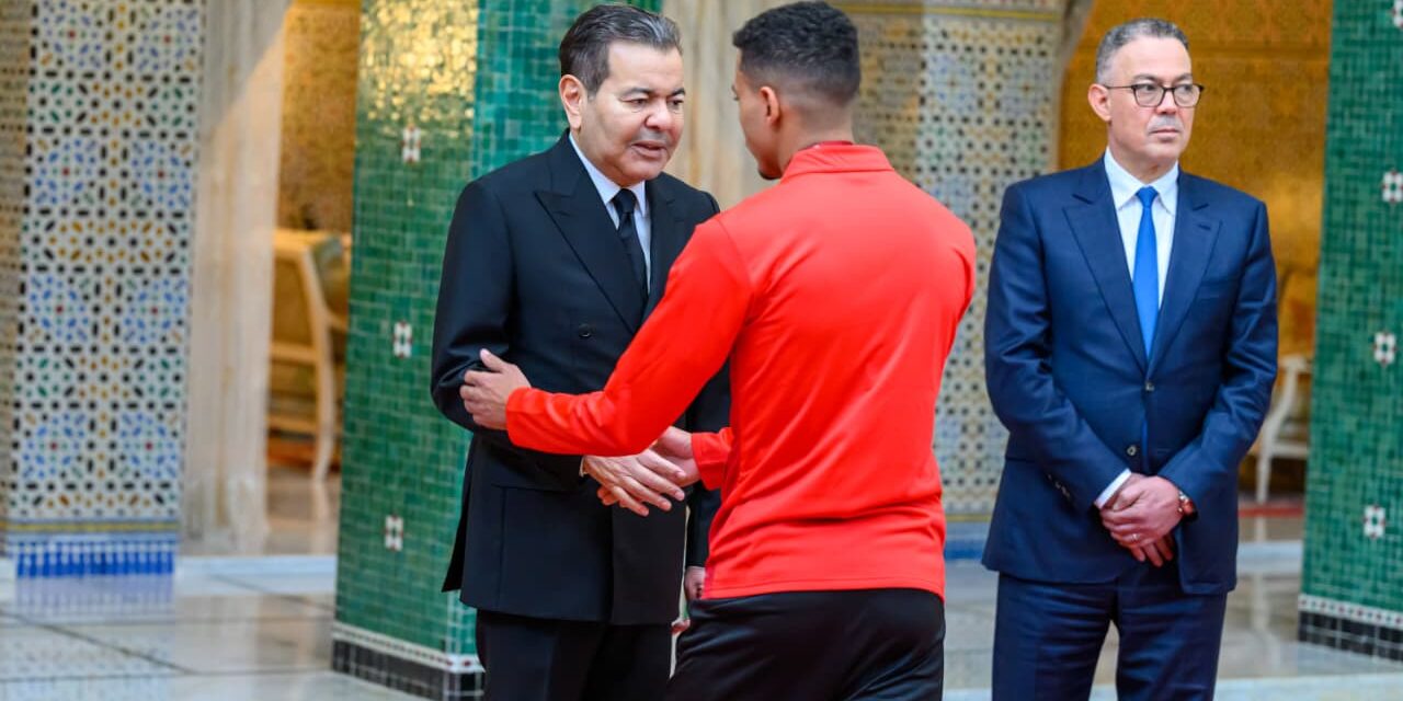 Maroc : Hommage royal aux Lions de l’Atlas, réception par SAR le Prince Moulay Rachid