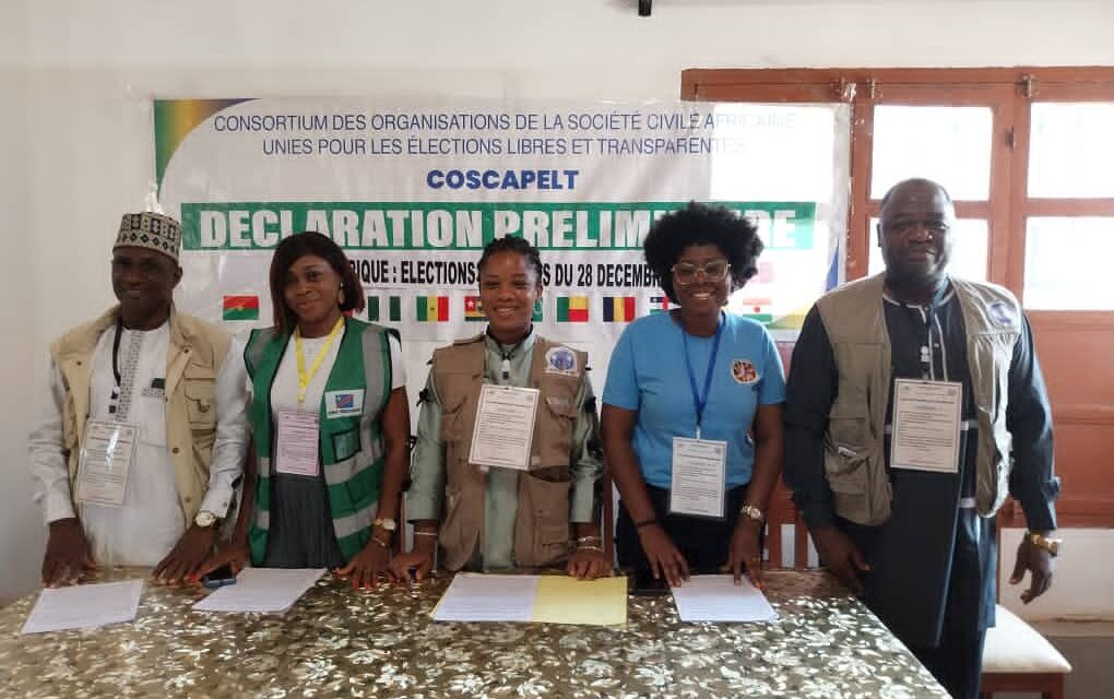 Centrafrique : le consortium des organisations de la Société civile africaine unies pour les élections libres et transparentes