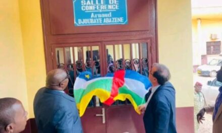 Centrafrique : inauguration de la salle de conférence du ministère de la Justice