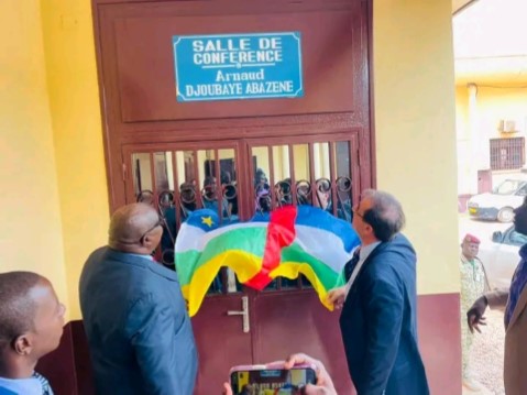 Centrafrique : inauguration de la salle de conférence du ministère de la Justice
