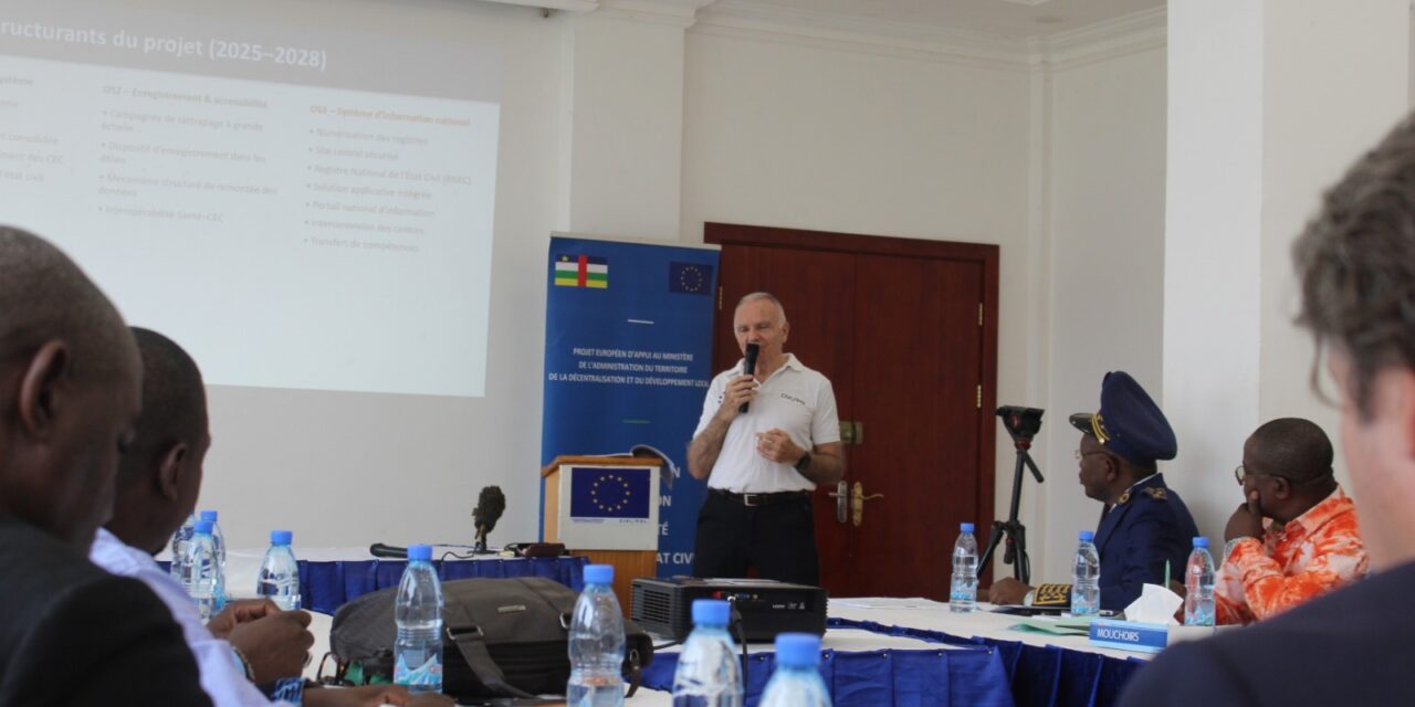 Centrafrique : Le Comité Technique d&rsquo;Appui et de Suivi du projet d’appui à la modernisation de l’état civil valide les activités du projet MODERO