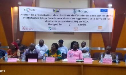 Présentation officielle des résultats de l’étude sur l’accès aux droits de propriété